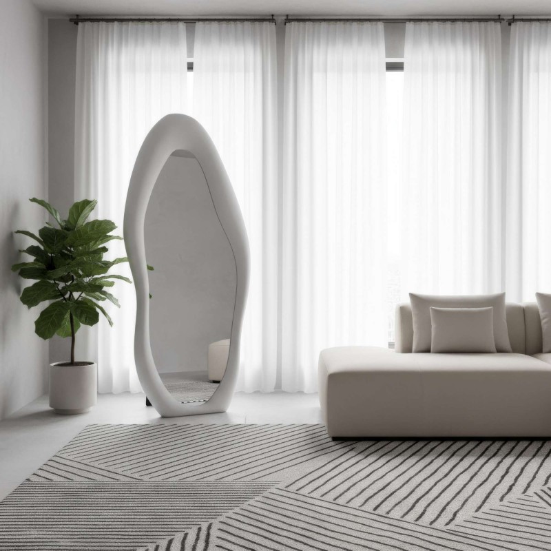 Cheval Mirror Nero - Cream Cream