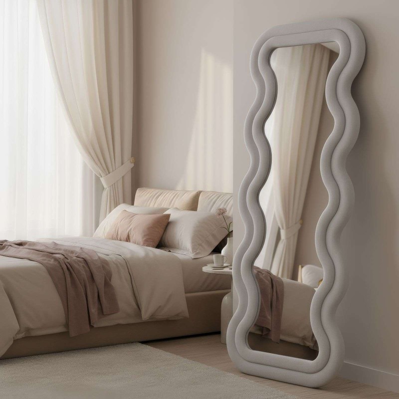 Cheval Mirror Mundo Oval - Cream Cream