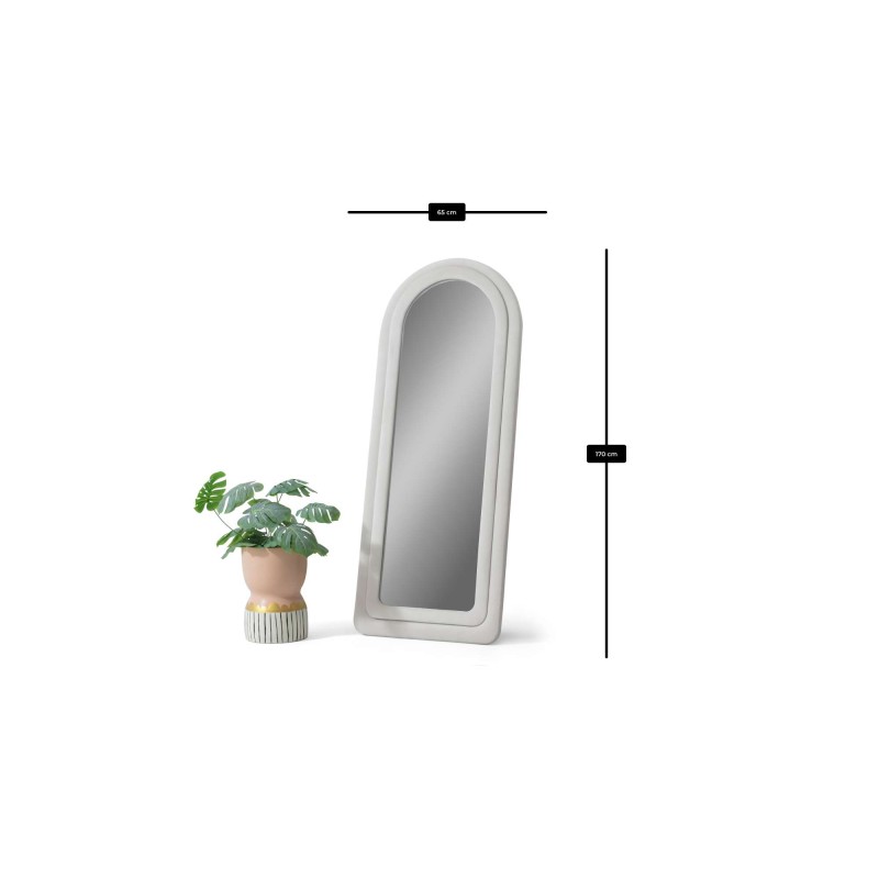 Cheval Mirror Doga - Cream Cream