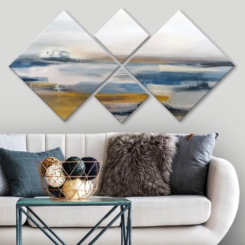 Decorative MDF Painting (4 Pieces) 4MDF1053165404 Multicolor