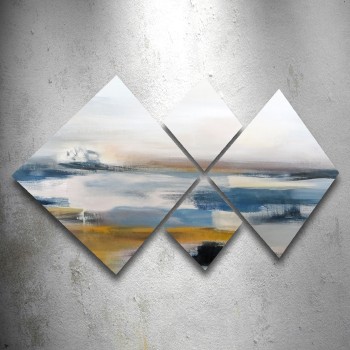 Decorative MDF Painting (4 Pieces) 4MDF1053165404 Multicolor