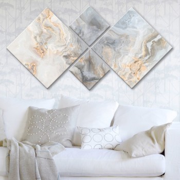 Decorative MDF Painting (4 Pieces) 4MDF1188290827 Multicolor