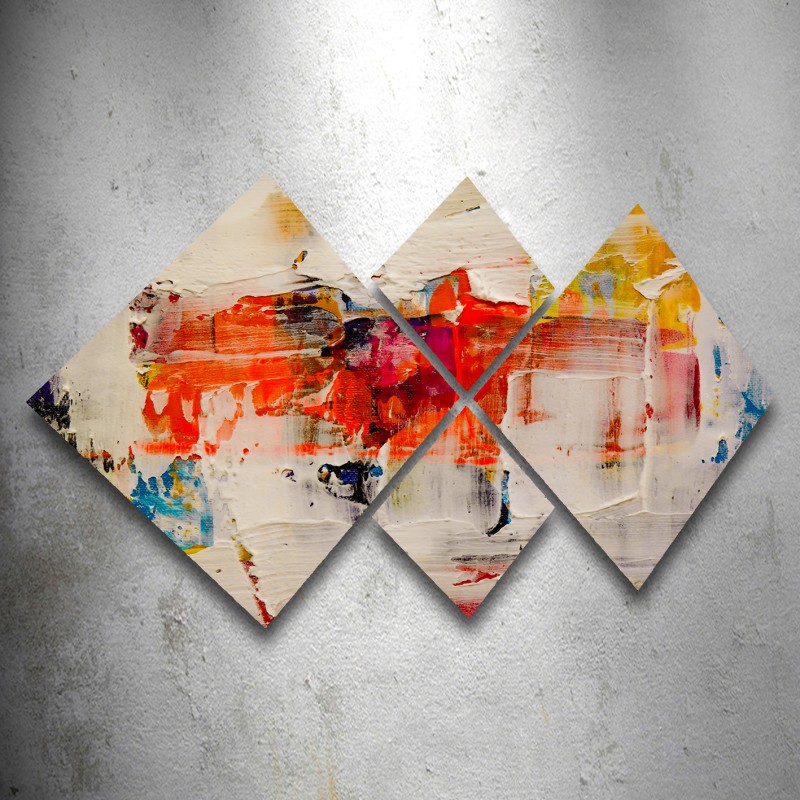 Decorative MDF Painting (4 Pieces) 4MDF2281410 Multicolor