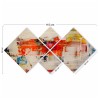 Decorative MDF Painting (4 Pieces) 4MDF2281410 Multicolor
