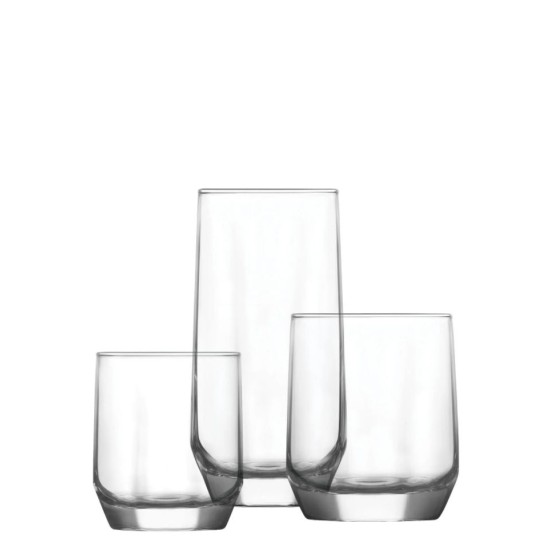 Glass Set (18 Pieces) LV-DIAS1 INT Transparent