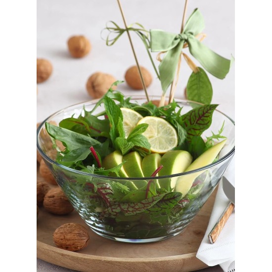 Hermia Glass Bowl LV-VEG297R6 Transparent