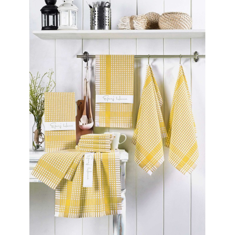 Wash Towel Set (10 Pieces) Pötikareli - Yellow Yellow