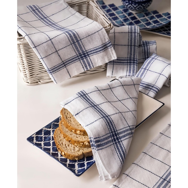 Kitchen Towel Set (10 Pieces) Liberty - Blue Blue