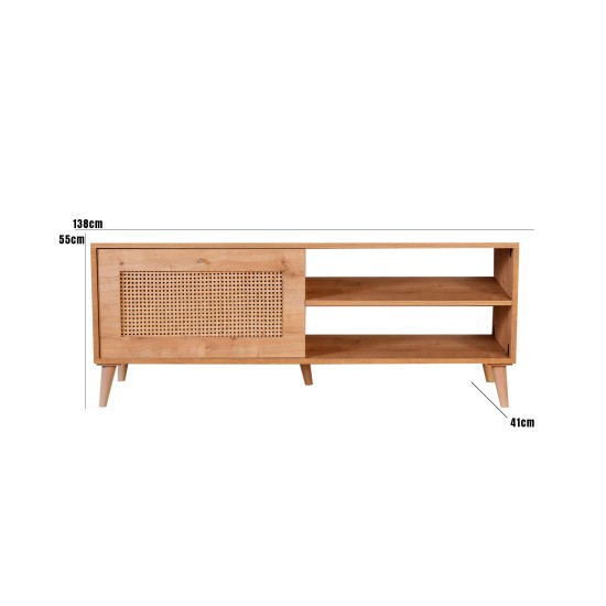 TV Stand Hazeran 140 Oak