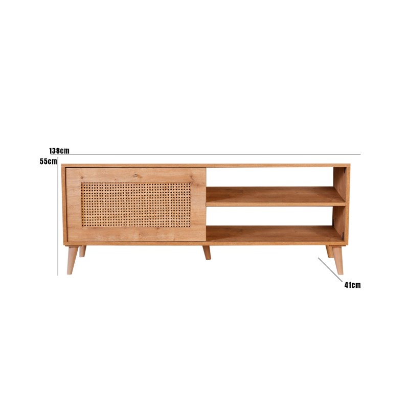 TV Stand Hazeran 140 Oak