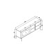 TV Stand Hazeran 140 Oak