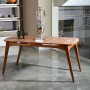 Dining Table Touch - Wooden Walnut