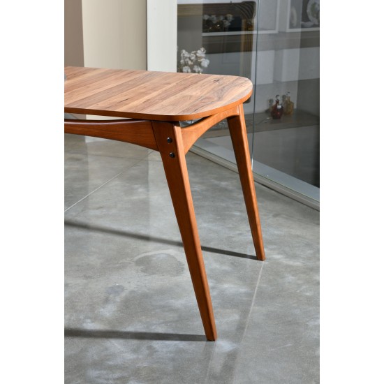 Dining Table Touch - Wooden Walnut Dining Table Touch - Wooden Walnut