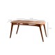 Dining Table Touch - Wooden Walnut Dining Table Touch - Wooden Walnut