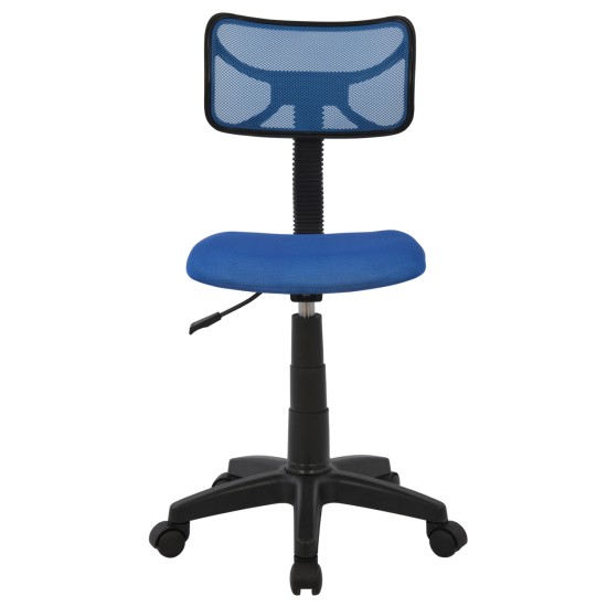 ΚΑΡΕΚΛΑ ΓΡΑΦΕΙΟΥ AKHILA HM1026.06 ΜΠΛΕ ΥΦΑΣΜΑ MESH 40,5x50,5x91,5 εκ.