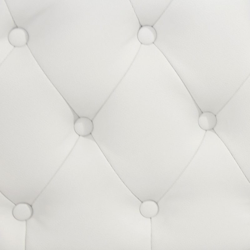 ΑΝΑΚΛΙΝΔΡΟ T.CHESTERFIELD NIOVI HM3007.02 PU ΛΕΥΚΟ-ΜΑΥΡΑ ΠΟΔΙΑ 190x61x84Yεκ.