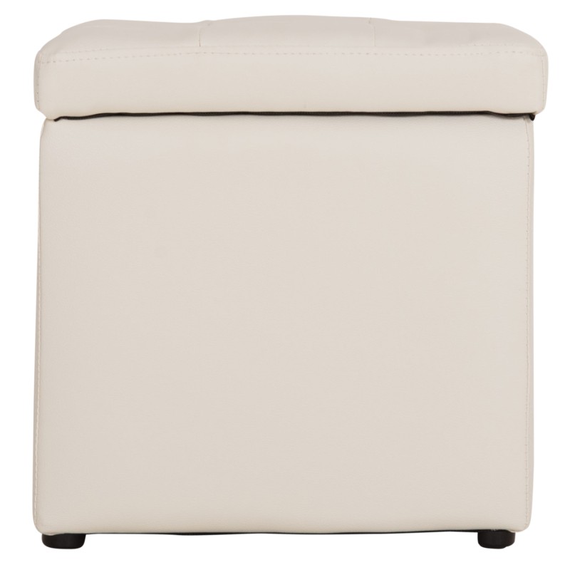 ΣΚΑΜΠΟ PRO CUBE HM224.02 PU ΜΕ ΑΠΟΘΗΚΕΥΤΙΚΟ ΧΩΡΟ- ΛΕΥΚΟ 38x38x36,5Υεκ.