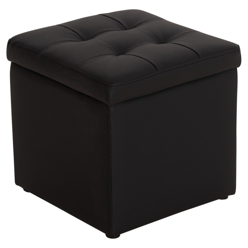 ΣΚΑΜΠΩ ΜΕ ΑΠΟΘΗΚΕΥΤΙΚΟ ΧΩΡΟ PU ΜΑΥΡΟ CUBE HM224.01 38x38x36.5Υεκ.