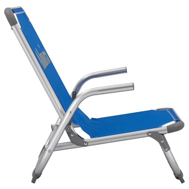 ΚΑΡΕΚΛΑΚΙ ΠΑΡΑΛΙΑΣ ΑΛΟΥΜINIOY ΒΑΡ.ΤΥΠΟΥ ΨΗΛΗ ΠΛΑΤΗ ALMIRA HM5053.01 ΜΠΛΕ 56x70x66Υεκ