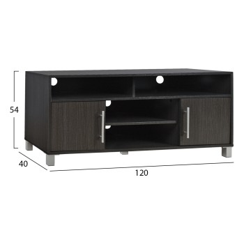 ΕΠΙΠΛΟ ΤΗΛΕΟΡΑΣΗΣ ΜΕΛΑΜΙΝΗΣ DANNA HM2202.01 ZEBRANO 120x40x54 εκ.