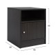 ΚΟΜΟΔΙΝΟ ΜΕΛΑΜΙΝΗΣ MALORY HM2205.01 ZEBRANO 40x40x50 ΚΟΜΟΔΙΝΟ ΜΕΛΑΜΙΝΗΣ MALORY HM2205.01 ZEBRANO 40x40x50