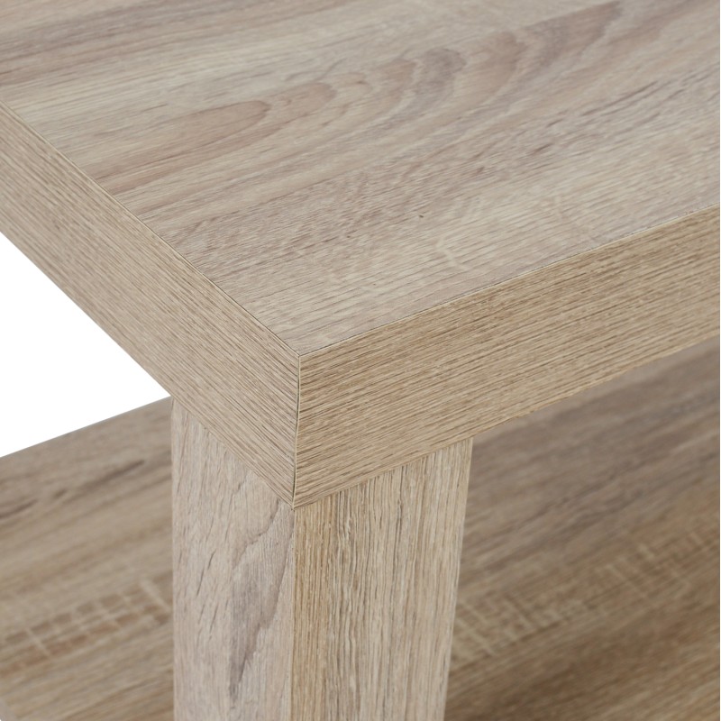 ΤΡΑΠΕΖΙ ΣΑΛΟΝΙΟΥ ΜΕΛΑΜΙΝΗΣ ALAYNA HM2207.02 SONAMA 90X45X45 εκ.