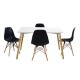 ΣΕΤ ΤΡΑΠΕΖΑΡΙΑ 5Τ ΤΡΑΠΕΖΙ MINIMAL 120x80x73 cm-TWIST ΜΑΥΡΕΣ HM10080.02