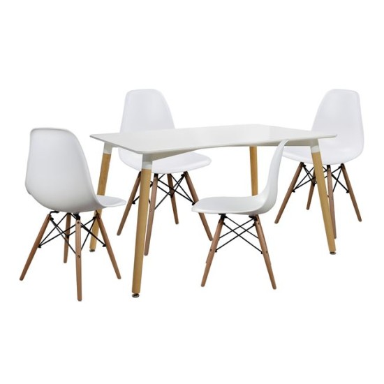 ΣΕΤ ΤΡΑΠΕΖΑΡΙΑ 5Τ ΤΡΑΠΕΖΙ MINIMAL 120Χ80-TWIST ΛΕΥΚΕΣ HM10080.01 ΣΕΤ ΤΡΑΠΕΖΑΡΙΑ 5Τ ΤΡΑΠΕΖΙ MINIMAL 120Χ80-TWIST ΛΕΥΚΕΣ HM10080.01
