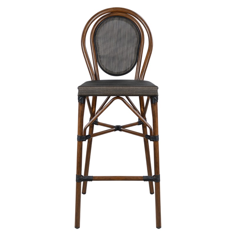 ΣΚΑΜΠΟ ΑΛΟΥΜΙΝΙΟΥ AZARIA HM5059 BAMBOO LOOK ΚΑΦΕ ΜΕ TEXTLINE 44x52x115Υεκ