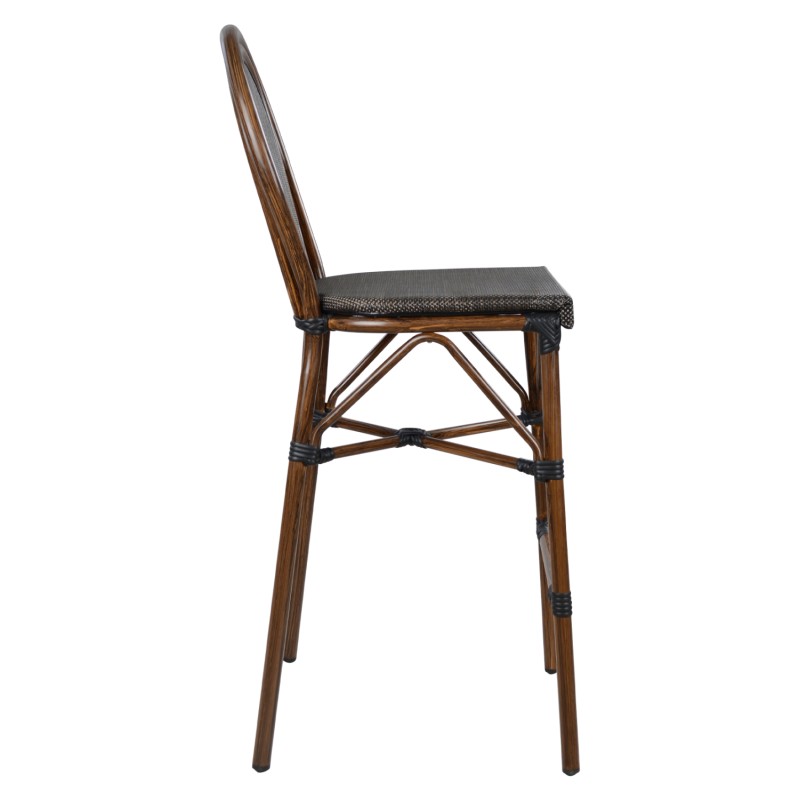 ΣΚΑΜΠΟ ΑΛΟΥΜΙΝΙΟΥ AZARIA HM5059 BAMBOO LOOK ΚΑΦΕ ΜΕ TEXTLINE 44x52x115Υεκ