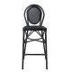 ΣΚΑΜΠΟ ΑΛΟΥΜΙΝΙΟΥ AZARIA HM5060 BAMBOO LOOK ΜΑΥΡΟ ΜΕ TEXTLINE 44x52x115Υεκ.