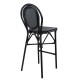 ΣΚΑΜΠΟ ΑΛΟΥΜΙΝΙΟΥ AZARIA HM5060 BAMBOO LOOK ΜΑΥΡΟ ΜΕ TEXTLINE 44x52x115Υεκ.