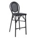 ΣΚΑΜΠΟ ΑΛΟΥΜΙΝΙΟΥ AZARIA HM5060 BAMBOO LOOK ΜΑΥΡΟ ΜΕ TEXTLINE 44x52x115Υεκ.