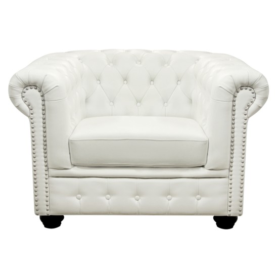 ΠΟΛΥΘΡΟΝΑ T.CHESTERFIELD POLINA HM3011.02 PU ΛΕΥΚΟ ΜΑΤ 110x90x73Y εκ. ΠΟΛΥΘΡΟΝΑ T.CHESTERFIELD POLINA HM3011.02 PU ΛΕΥΚΟ ΜΑΤ 110x90x73Y εκ.