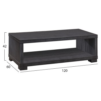 ΤΡΑΠΕΖΙ ΣΑΛΟΝΙΟΥ SALEM HM2217.01 ZEBRANO 120Χ60Χ42εκ.