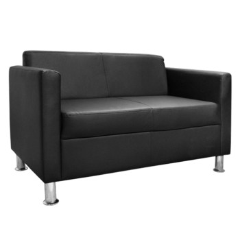 ΚΑΝΑΠΕΣ 2 ΘΕΣΙΟΣ CUBO PU ΜΑΥΡΟ HM3033.02 120χ71χ73Υεκ.