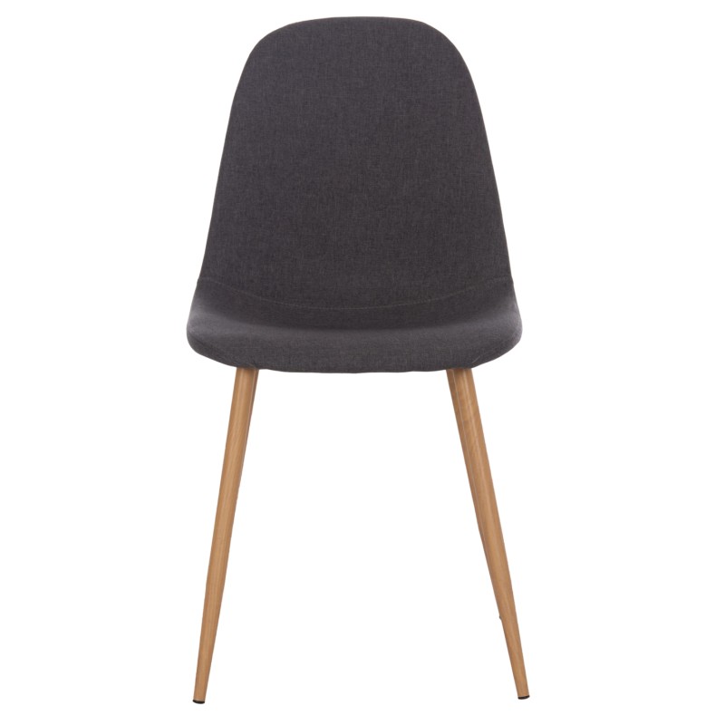 ΚΑΡΕΚΛΑ LEONARDO HM00100.10  ΜΕ ΜΕΤΑΛΛΙΚΑ ΠΟΔΙΑ & ΥΦΑΣΜΑ ΓΚΡΙ  45x51.5x85Υεκ.