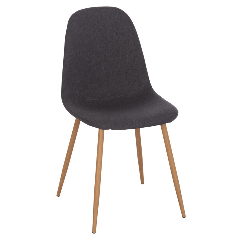 ΚΑΡΕΚΛΑ LEONARDO HM00100.10  ΜΕ ΜΕΤΑΛΛΙΚΑ ΠΟΔΙΑ & ΥΦΑΣΜΑ ΓΚΡΙ  45x51.5x85Υεκ.