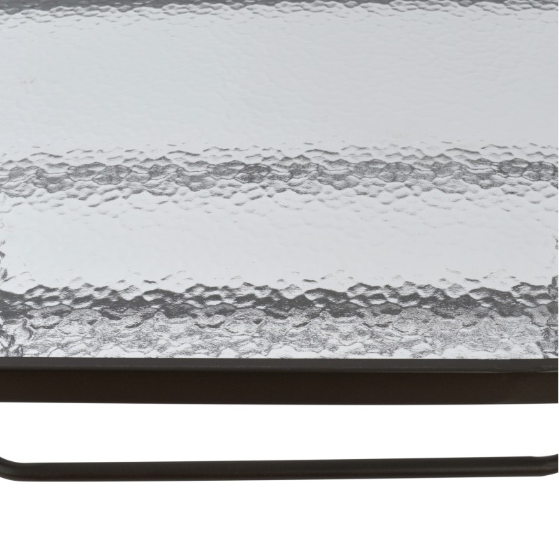 ΤΡΑΠΕΖΙ BRUNO 140Χ80Χ72Υεκ. ΚΑΦΕ ΜΕΤΑΛΛΙΚΟ ΜΕ ΓΥΑΛΙΝΗ ΕΠΙΦΑΝΕΙΑ HM5106.02