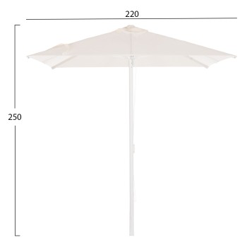 ΟΜΠΡΕΛΑ ΕΠΑΓΓEΛΜΑΤΙΚΗ ALU REGGIE 2.20x2.20x2.50m ΕΚΡΟΥ ΠΑΝΙ 8ΑΚΤΙΝΕΣ HM6013.01