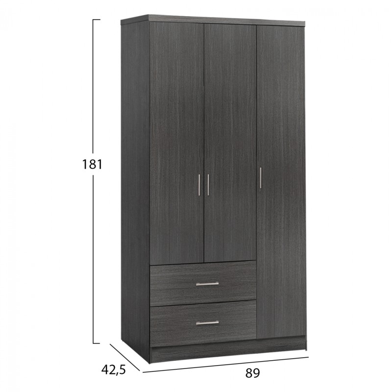 ΝΤΟΥΛΑΠΑ 3ΦΥΛΛΗ ME 2 ΣΥΡΤΑΡΙΑ CAESAR HM340.01 ZEBRANO 89Χ42,5Χ181Υεκ.