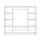 ΝΤΟΥΛΑΠΑ 4ΦΥΛΛΗ ΜΕ 2 ΣΥΡΤΑΡΙΑ AZALEA 200x55.5x180Υ εκ. HM353.01 ZEBRANO