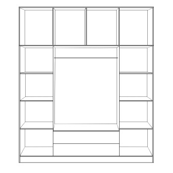 ΝΤΟΥΛΑΠΑ 4ΦΥΛΛΗ ΜΕ ΠΑΤΑΡΙ ΚΑΙ 2 ΣΥΡΤΑΡΙΑ 200Χ240Χ55.5εκ ZEBRANO HM11224.01