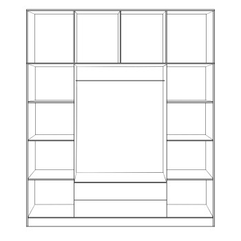 ΝΤΟΥΛΑΠΑ 4ΦΥΛΛΗ ΜΕ ΠΑΤΑΡΙ ΚΑΙ 2 ΣΥΡΤΑΡΙΑ 200Χ240Χ55.5εκ SONAMA HM11224.02