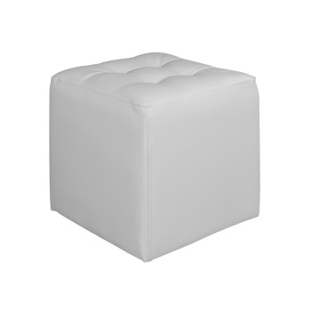 ΣΚΑΜΠΩ 37Χ37Χ35εκ ΜΕ PU ΛΕΥΚΟ PUNK HM264.02