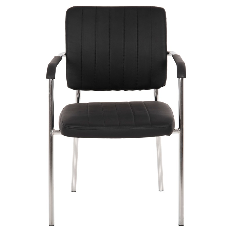 ΚΑΡΕΚΛΑ QUESTA ΜΕ ΜΠΡΑΤΣΑ HM1070.01 ΜΑΥΡΗ 54x62x84 εκ.