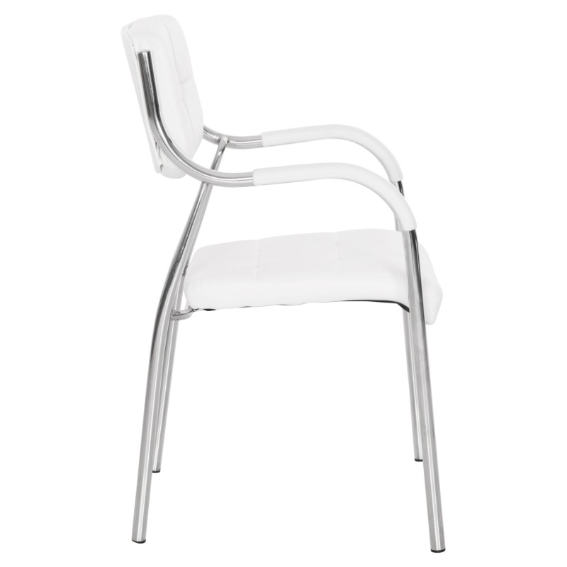 ΚΑΡΕΚΛΑ ΓΡΑΦΕΙΟΥ ΕΠΙΣΚΕΠΤΟΥ OBERON HM1018.02 ΑΣΠΡΟ PU 51x52x88Yεκ.