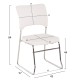 ΚΑΡΕΚΛΑ QUENTI HM1071.02 ΛΕΥΚΗ 52x60x85 εκ.