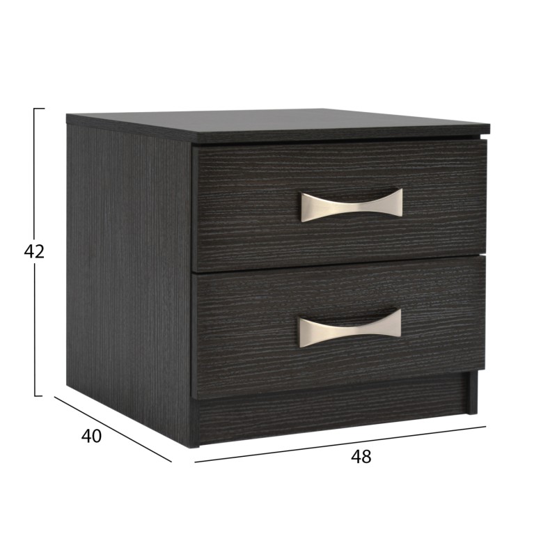 ΚΟΜΟΔΙΝΟ ΜΕ 2 ΣΥΡΤΑΡΙΑ ΚΑΙ ΧΕΡΟΥΛΙ ASHLYN HM2235.01 ZEBRANO 48x40x42Yεκ.