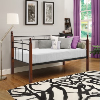 ΚΑΝΑΠΕΣ ΚΡΕΒΑΤΙ REVEN ΣΤΡΩΜΑ 90Χ190 εκ ΜΕΤΑΛΛΟ ΚΑΙ ΞΥΛΟ HM367